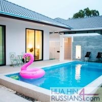 Аренда виллы на 3 спальни с бассейном на западе Хуа Хина в Mil Pool Villa — 80102